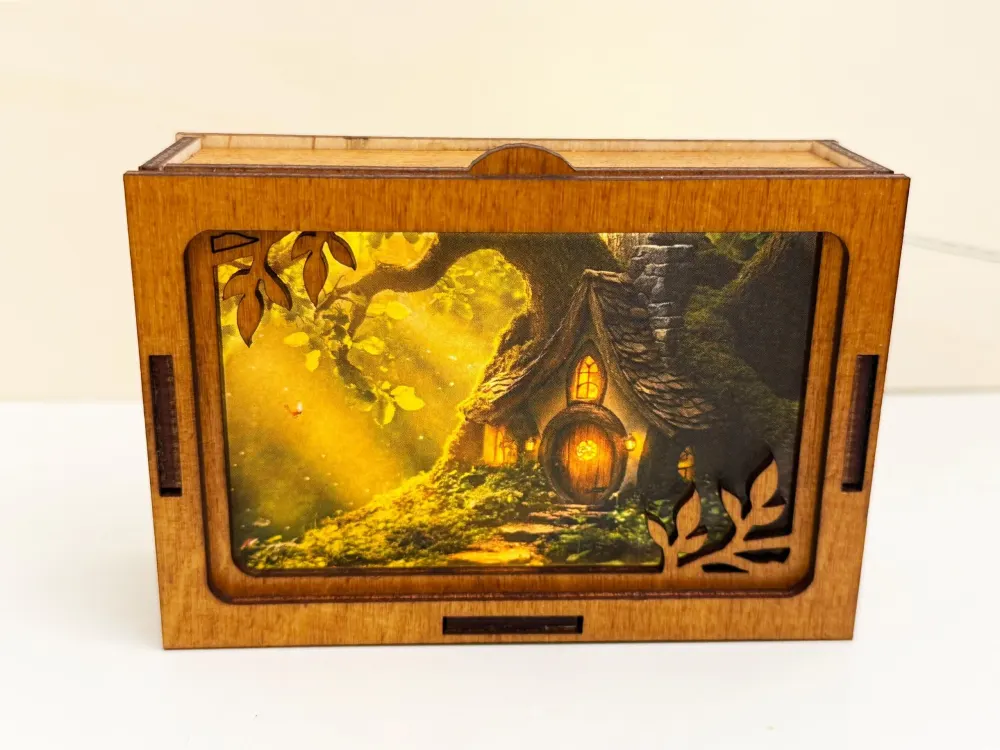 Hobbit House Fairy Night Lamp Lantern | Artisan Wooden Night Lamp | Artiviesta London