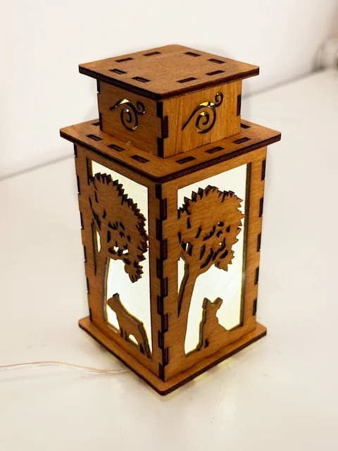 French Bulldog In Park Dog Wooden Night Lamp Lantern – Cute Bulldog Light