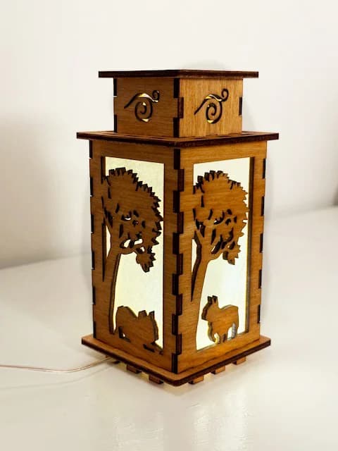 French Bulldog In Park Dog Wooden Night Lamp Lantern – Cute Bulldog Light