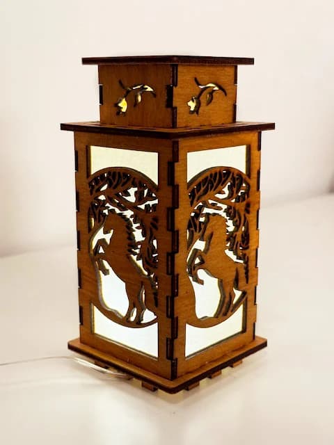 Horse Tree Wooden Night Lamp | Artisan Wooden Night Lamp | Artiviesta London
