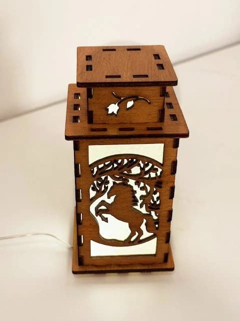 Horse Tree Wooden Night Lamp | Artisan Wooden Night Lamp | Artiviesta London