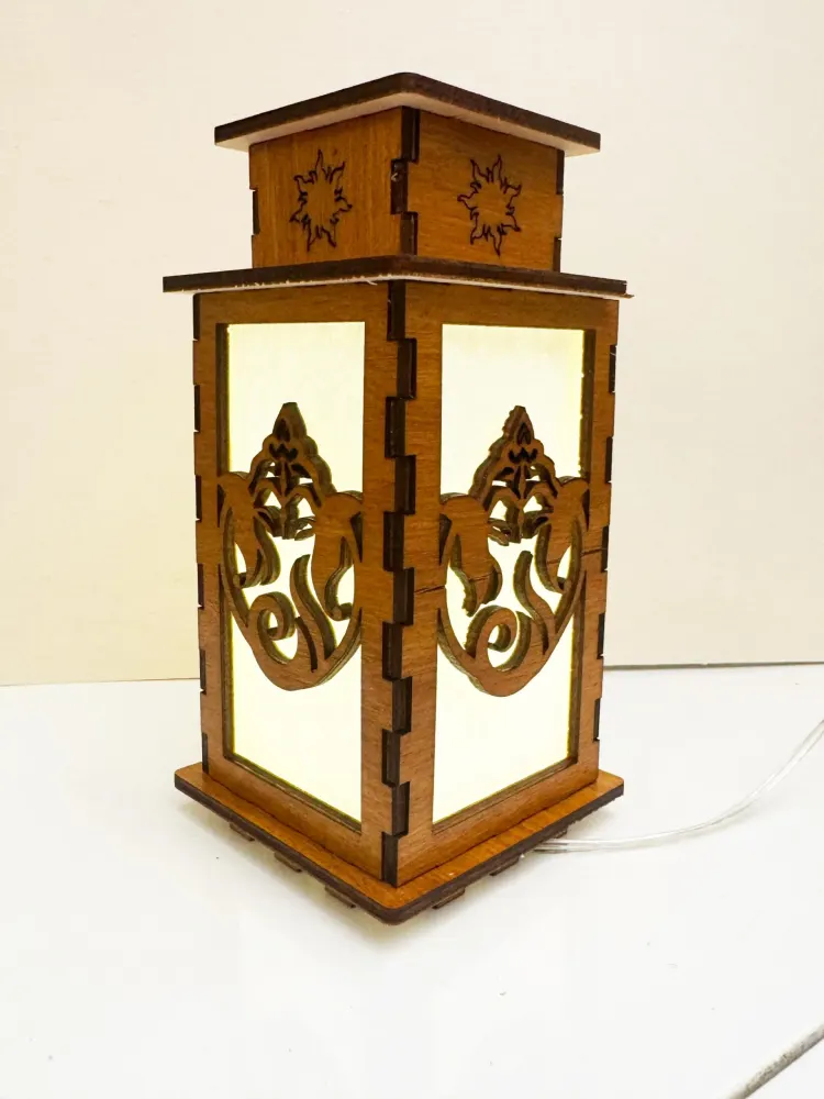 Lord Ganesha Art Night Lamp Lantern | Artisan Wooden Night Lamp | Artiviesta London