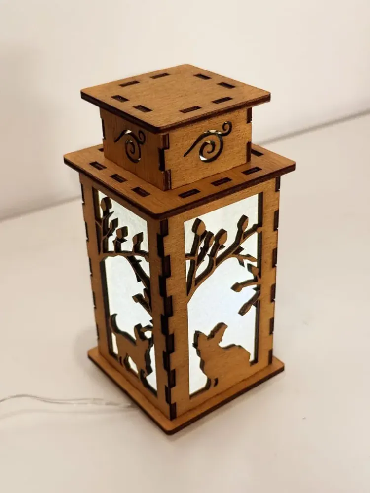 Handcrafted Chihuahua Wooden Art Lamp | Artiviesta Dog Night Light