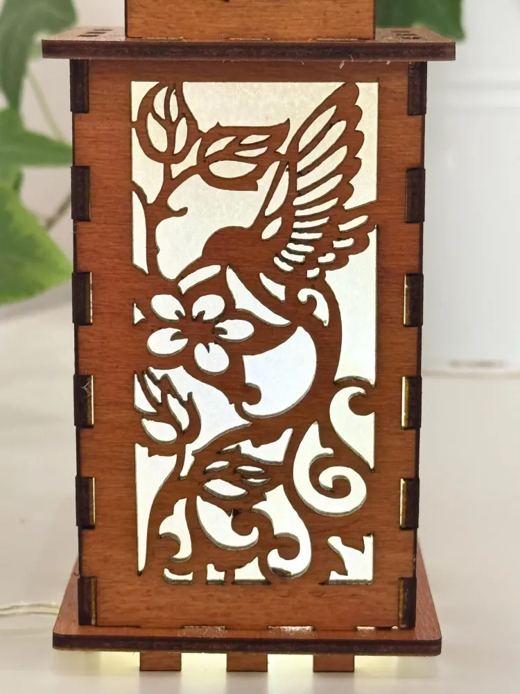 Flowers Hummingbirds Art Night Lamp Lantern | Magic Gift | Artiviesta