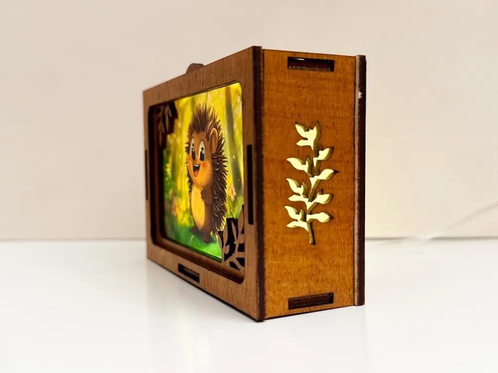 Cute Hedgehog Night Lamp Lantern | Artisan Wooden Night Lamp | Artiviesta London
